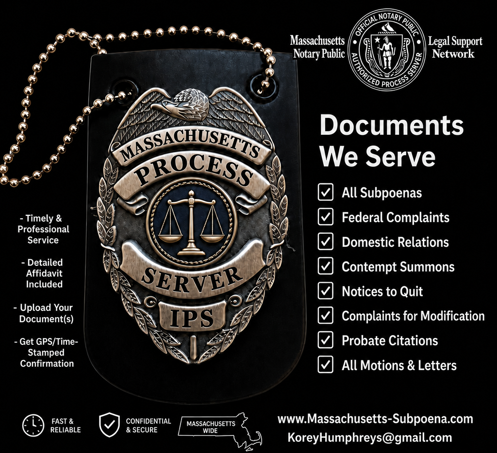 Massachusetts Subpoena - Issue & Serve logo