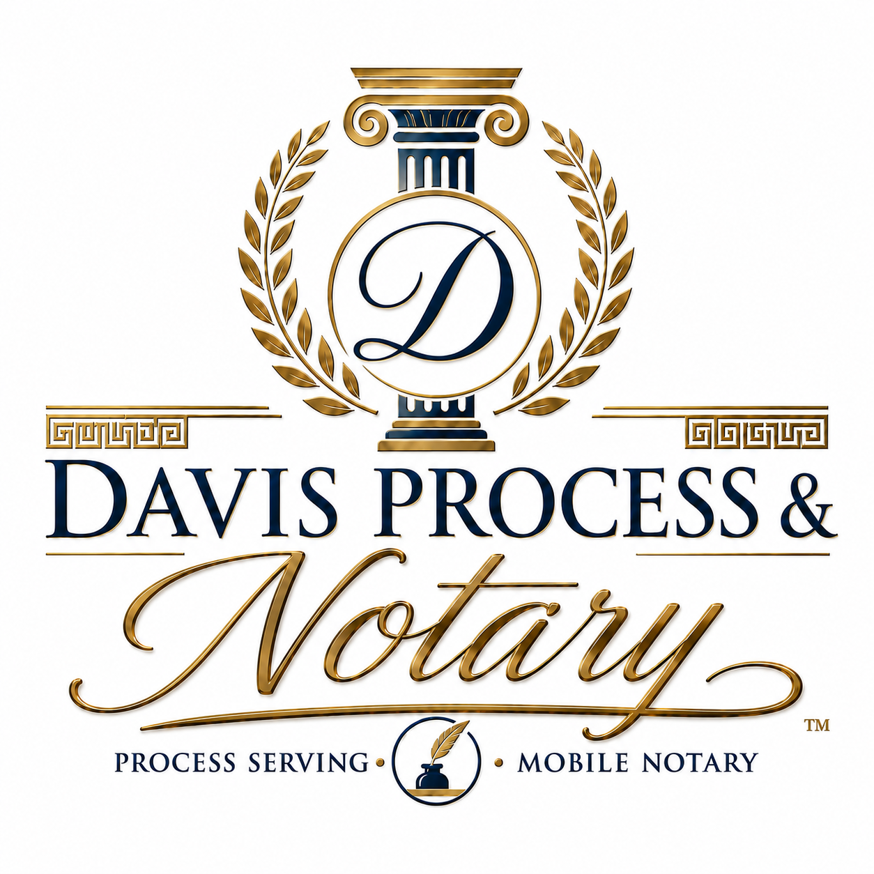 Davis Process & Notary logo