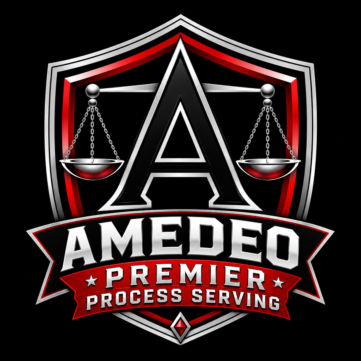 Amedeo Solutions-Premier Process Servers  logo